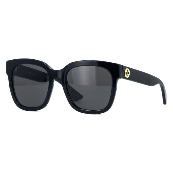 New GUCCI Black Square GG0034S 001 Sunglasses Women - Picture 1 of 5